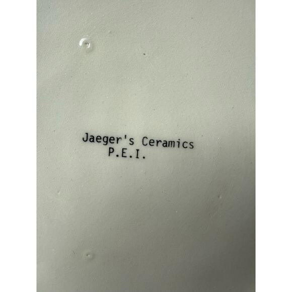 Vintage Jaeger Floral Cottage Coquette Flowers Ceramic Round Pottery Trinket Pot - Picture 7 of 11